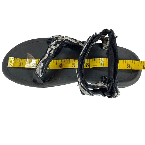 Teva Hurricane Sandals Unisex 5 Black Gray Soft Footbed Hook and Loop - Picture 4 of 13